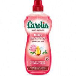 CAROLIN - Huiles Essentielles Pivoine Musc blanc Nettoyant ménager - flacon de 1 L Sonico.fr
