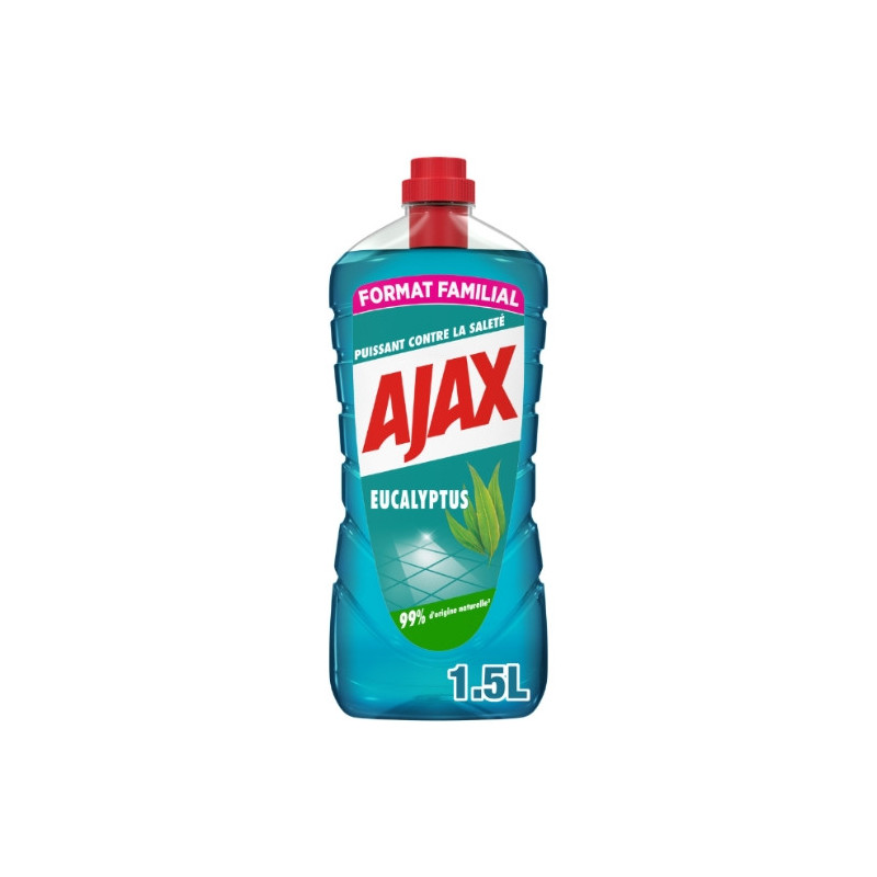 AJAX - Eucalyptus Nettoyant Ménager Sol Multi-Usage Fraîcheur Et Propreté - 1,25 L Sonico.fr