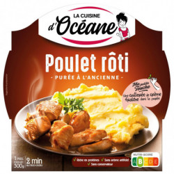 LA CUISINE D OCEANE - Poulet Rôti Et Sa Purée À l'ancienne - assiette de 300 g Sonico.fr