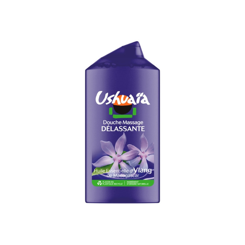USHUAIA - Douche massage Délassante Ylang - flacon de 300 ml Sonico.fr