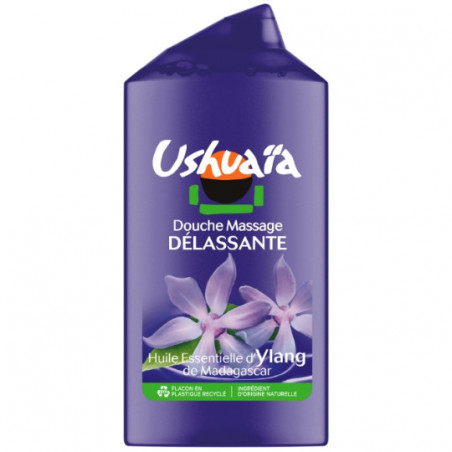 USHUAIA - Douche massage Délassante Ylang - flacon de 300 ml Sonico.fr