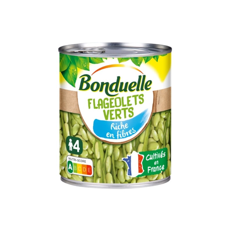 BONDUELLE - Flageolets Verts Extra-Fins - boite de 530 g Sonico.fr
