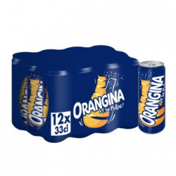 ORANGINA - Soda orange Classique Slim - pack de 12 canettes de 33 cl Sonico.fr