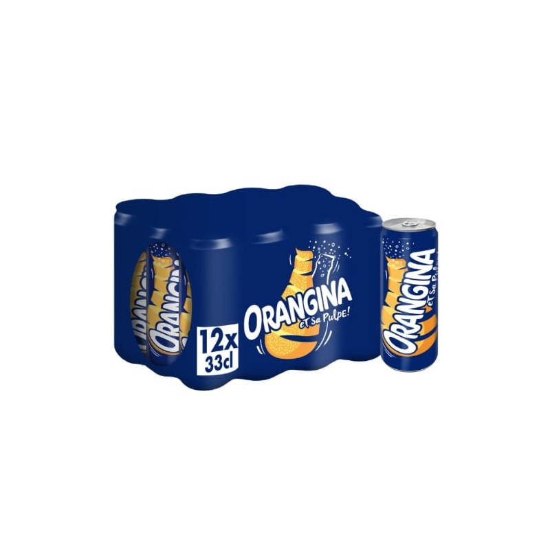 ORANGINA - Soda orange Classique Slim - pack de 12 canettes de 33 cl Sonico.fr