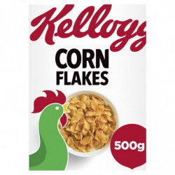 KELLOGG'S - Céréales Corn flakes Nature - boîte de 500 g Sonico.fr