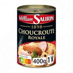 WILLIAM SAURIN - Choucroute Royale Riesling - Plat cuisiné - boite de 400 g Sonico.fr