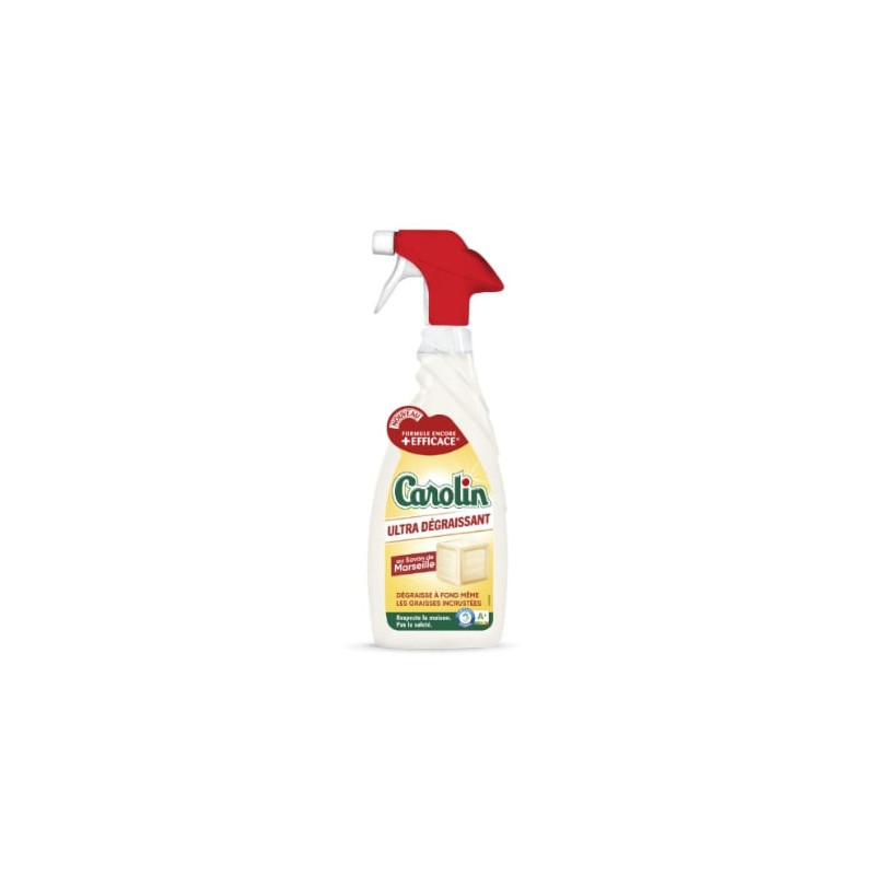 CAROLIN - Nettoyant ménager Ultra dégraissant Au savon de Marseille - pistolet de 650 ml Sonico.fr