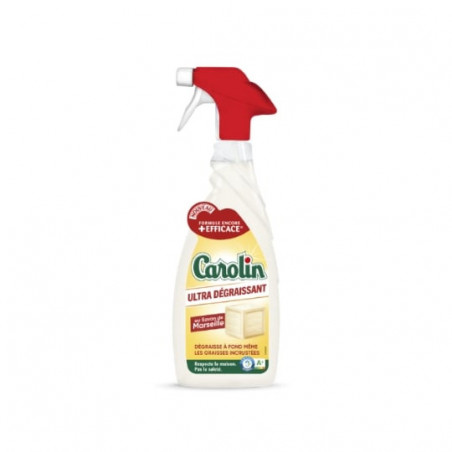 CAROLIN - Nettoyant ménager Ultra dégraissant Au savon de Marseille - pistolet de 650 ml Sonico.fr