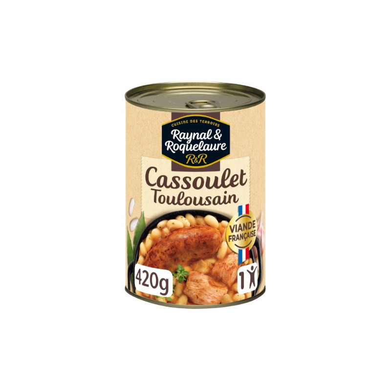 RAYNAL ET ROQUELAURE - Cassoulet Toulousain - boite de 420 g Sonico.fr