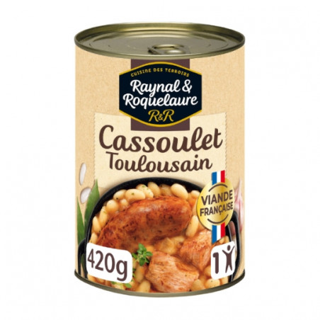 RAYNAL ET ROQUELAURE - Cassoulet Toulousain - boite de 420 g Sonico.fr