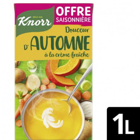 KNORR - Soupe Douceur d'Automne à la Crème Fraîche - brique de 1 L Sonico.fr