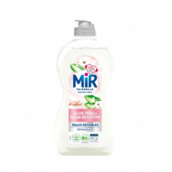 MIR - Liquide Vaisselle Dégraissant Peaux Sensibles Aloe Vera Fleurs de Coton - flacon de 450 ml Sonico.fr