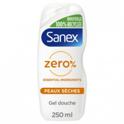 SANEX - Zero Gel douche pour peaux sèches - flacon de 250 ml Sonico.fr