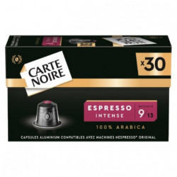 CARTE NOIRE - Café Espresso Intense N°9 Compatibles Nespresso - Paquet de 30 capsules Sonico.fr