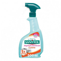 SANYTOL - Dégraissant désinfectant Cuisine - pistolet 500 ml Sonico.fr