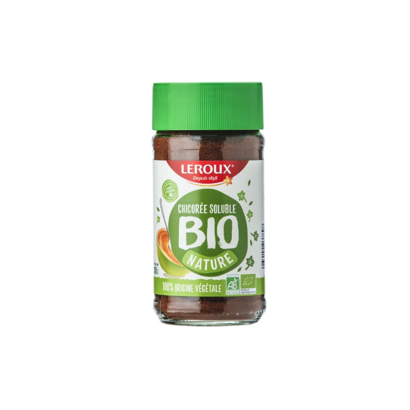 LEROUX - Chicorée Bio Soluble Nature - Pot de 100 g Sonico.fr