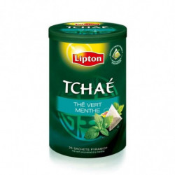 LIPTON - Tchaé Thé vert Menthe - boite de 25 sachets - 50 g Sonico.fr