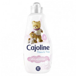 CAJOLINE - Doux Et Pur Rêve de Coton - Adoucissant concentré - 57 lavages - 1.425 L Sonico.fr