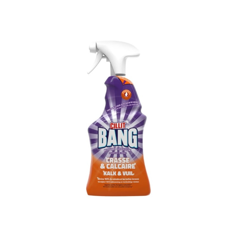 CILLIT BANG - Nettoyant ménager Calcaire brillance  - pistolet de 750 ml  Sonico.fr