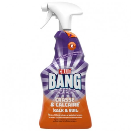 CILLIT BANG - Nettoyant ménager Calcaire brillance  - pistolet de 750 ml  Sonico.fr