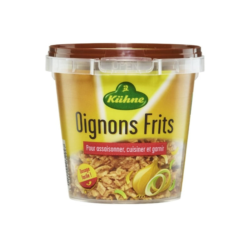 KUHNE - Oignons Frits - boite de 100 g Sonico.fr
