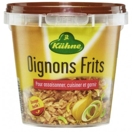 KUHNE - Oignons Frits - boite de 100 g Sonico.fr