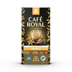 CAFE ROYAL - Vanille n°4 Café capsules Compatibles Nespresso - boite de 10 capsules Sonico.fr