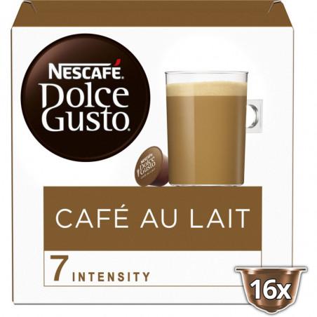 DOLCE GUSTO - Café au Lait Café capsules Compatible Dolce Gusto - 16 Capsules - 168 g Sonico.fr