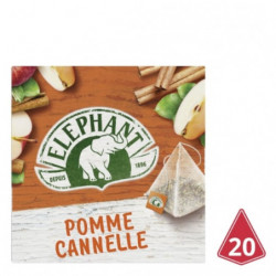 ELEPHANT - Infusion Pomme Cannelle - boite de 20 sachets Sonico.fr