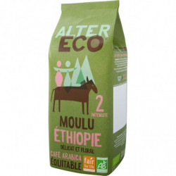 ALTER ECO - Ethiopie Café moulu pur arabica bio - paquet de 500 g Sonico.fr