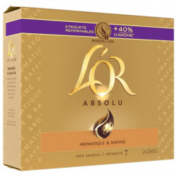L'OR - Café Moulu Absolu - paquet de 2 x 250 g Sonico.fr