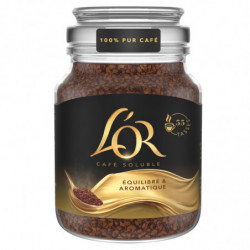 L'OR - Café soluble lyophilisé instantané - bocal de 100 g Sonico.fr