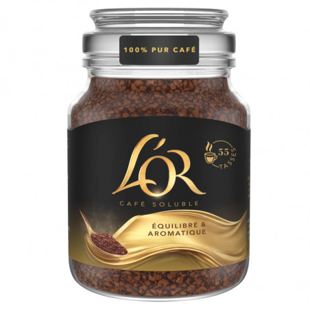 L'OR - Café soluble lyophilisé instantané - bocal de 100 g Sonico.fr