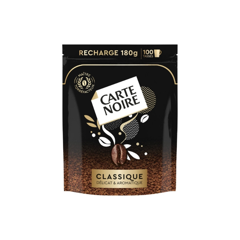 CARTE NOIRE - Café soluble classique - sachet recharge de 180 g Sonico.fr