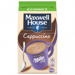 MAXWELL HOUSE - Cappuccino Milka Café Soluble - Sachet de 335 g Sonico.fr