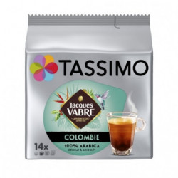 TASSIMO - Jacques Vabre Colombia Colombie - Café - 14 dosettes Sonico.fr