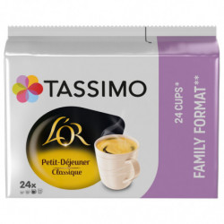 TASSIMO - L'Or Petit Déjeuner Classique Café - paquet de 24 Dosettes Sonico.fr