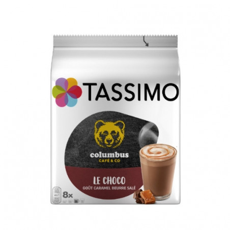 TASSIMO - Columbus Le choco - Caramel beurre salé - 8 dosettes - 240 g Sonico.fr