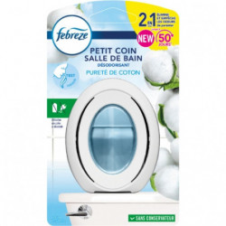 FEBREZE - Désodorisant Petit Coin Et Salle De Bain Pureté De Coton - 7,5 ml Sonico.fr