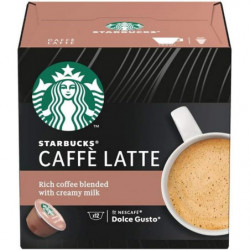 STARBUCKS - Caffe Latte Café capsules Compatible Dolce Gusto - boite de 12 capsules Sonico.fr