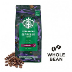 STARBUCKS - Espresso Roast Dark Roast Torréfaction Brune Café en Grains - paquet de 450 g Sonico.fr