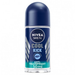 NIVEA MEN - Cool Kick 48h Déodorant Bille homme - roll-on de 50 ml  Sonico.fr