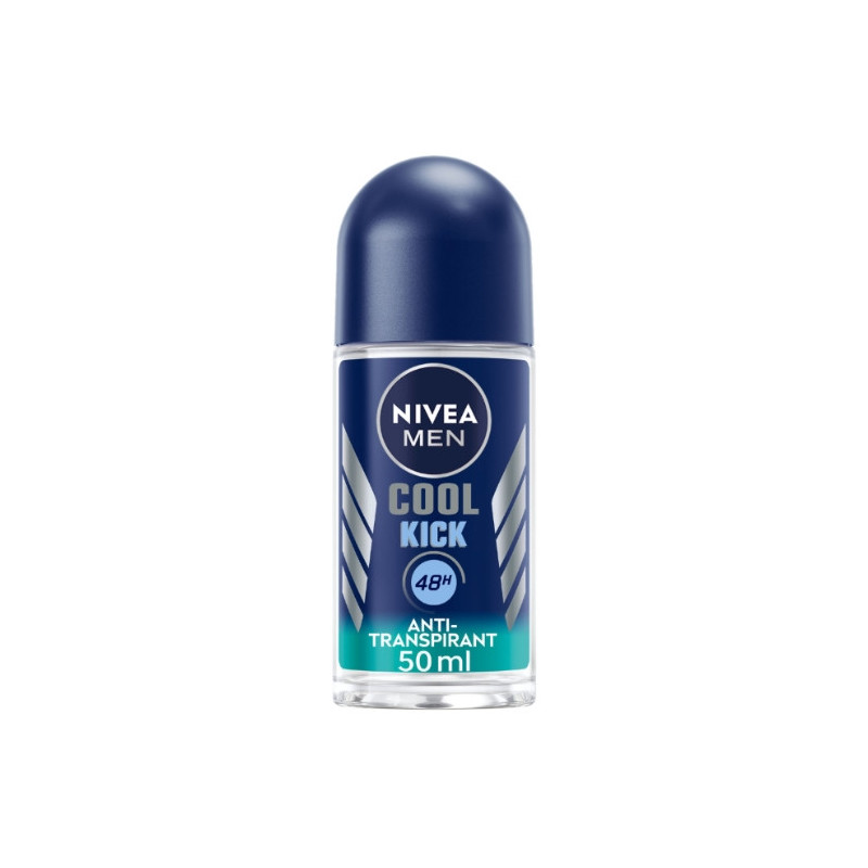 NIVEA MEN - Cool Kick 48h Déodorant Bille homme - roll-on de 50 ml  Sonico.fr
