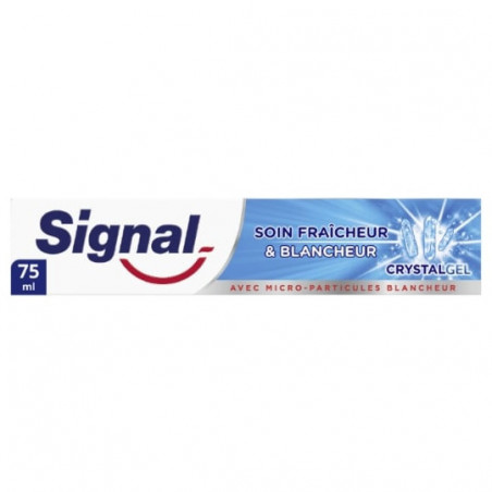 SIGNAL - Soin Fraîcheur Blancheur Crystal Gel Dentifrice - tube de 75 ml Sonico.fr