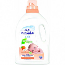 PERSAVON - Abricot Lessive liquide bébé au lait d'Abricot Bio - 27 Lavages - bidon de d'1,5L Sonico.fr