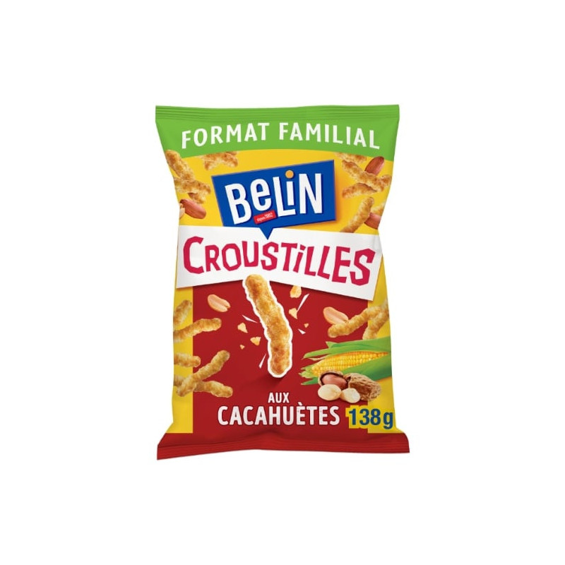 BELIN - Croustilles Biscuits apéritifs aux cacahuètes - sachet de 138 g Sonico.fr