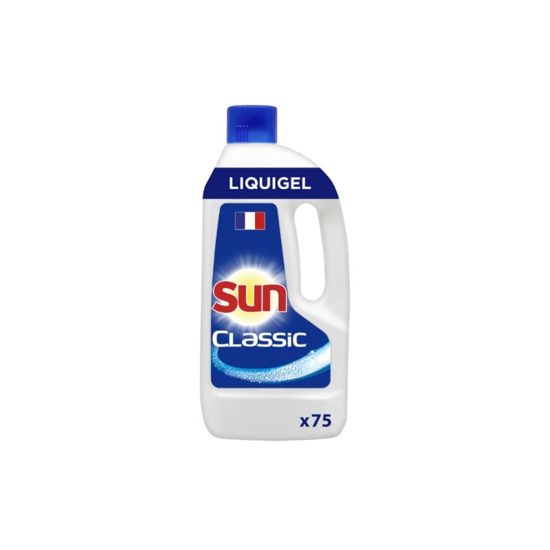 SUN - Classic Gel liquide lave-vaisselle 75 lavages - bidon de 1,5 L Sonico.fr