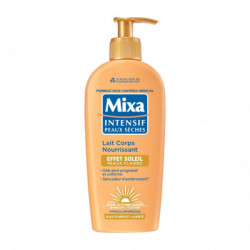 MIXA - Lait corps nourissant effet soleil Peaux Claires - pompe de 250 ml Sonico.fr