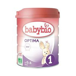 BABYBIO - OPTIMA - Lait en poudre 1er âge de 0 à 6 mois - boite de 800 g  Sonico.fr