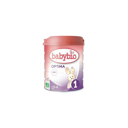 BABYBIO - OPTIMA - Lait en poudre 1er âge de 0 à 6 mois - boite de 800 g  Sonico.fr